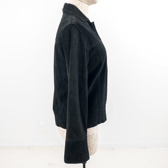 Vintage Pendleton S Suede Leather Jacket Vintage Black - Picture 6 of 11